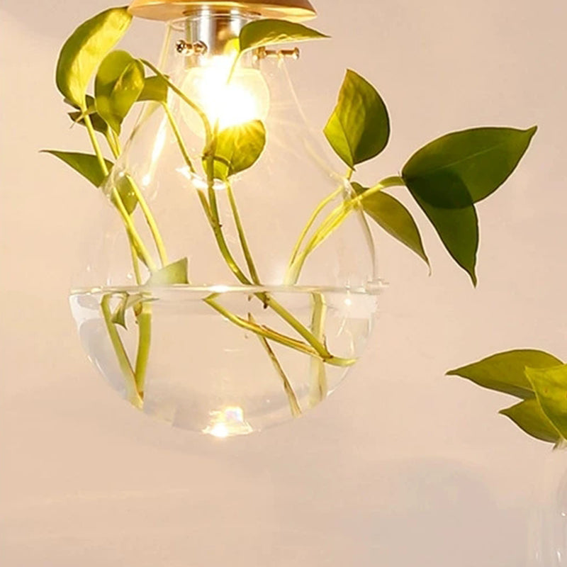 FloraGlow Hängeleuchte – Stilvolle Beleuchtung mit integriertem Pflanzhalter