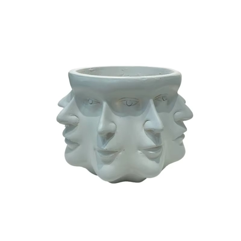 ArtFace 3D Keramische Pflanzenkasse – Modernes Gesichtsdesign Topf