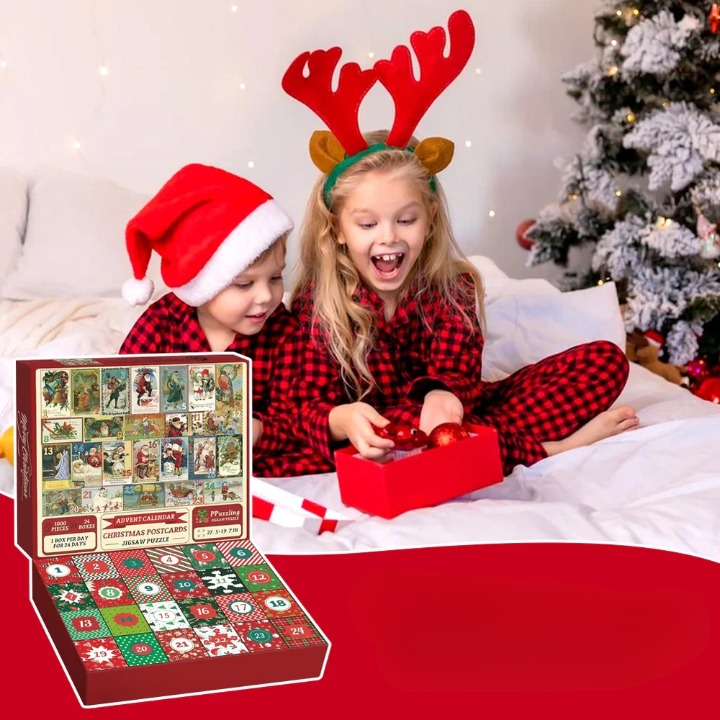Geschenkalender-Puzzlespiel mit Countdown