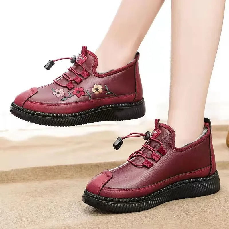 Emma Blomstrede Schuhe mit Pelzfutter – Stil und Komfort in Einem