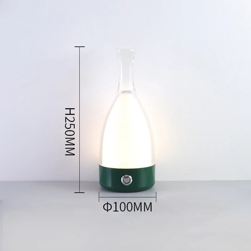 LuminaBottle - Touch-Steuerung Flasche-förmige Tischlampe mit USB-Ladegerät