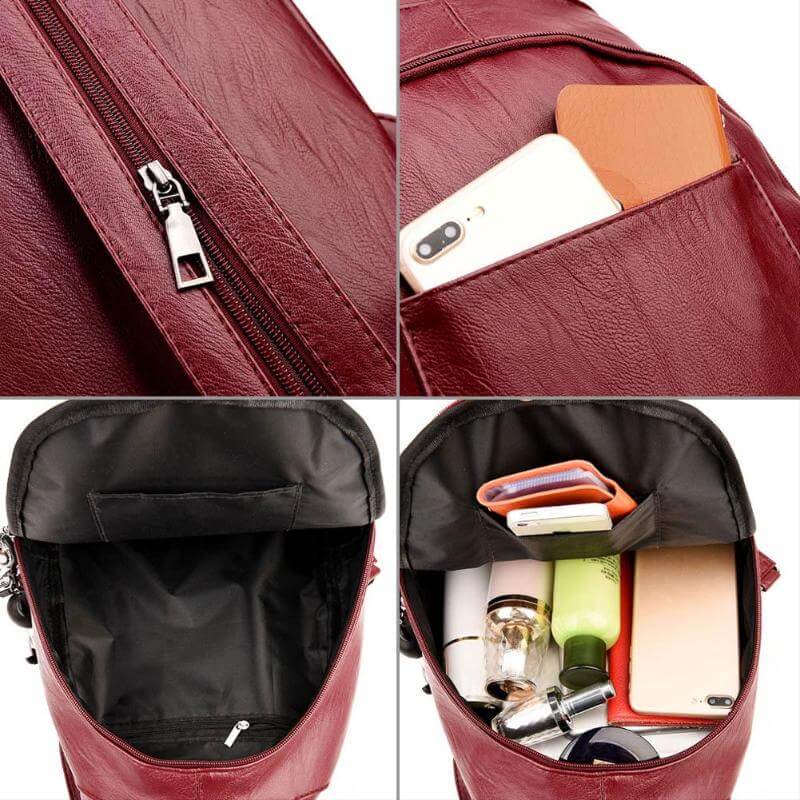 Sofia Leder Rucksack – Zeitlose Eleganz und Praktische Funktionalität