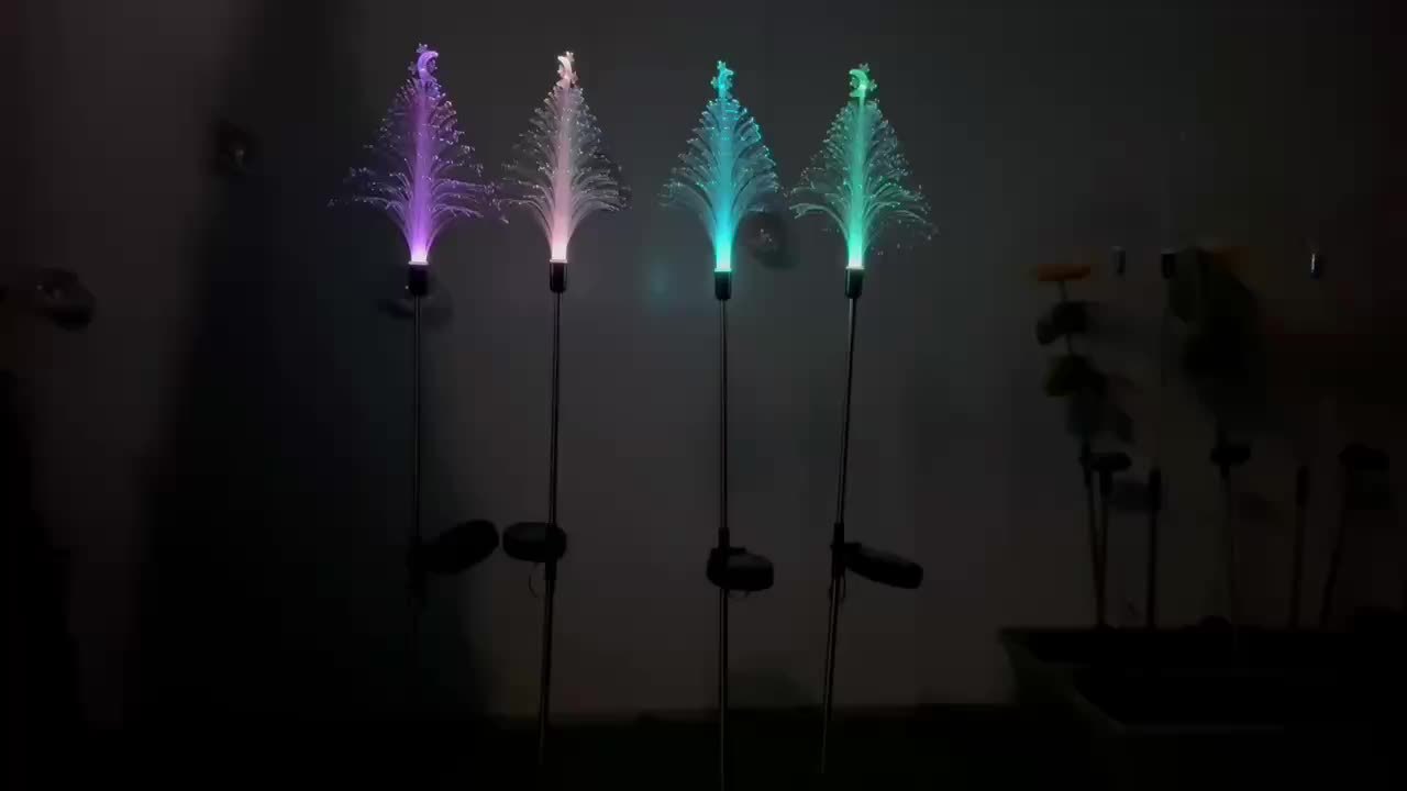 Glow | Solar-Weihnachtsbaumlichter mit 7 Farbwechseln
