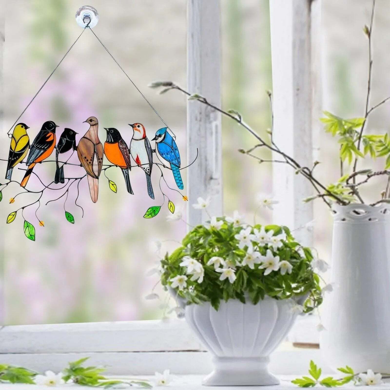 Aurora – Farvede und Levende Fugle Ornament