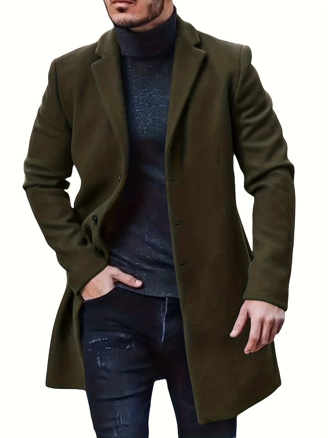 Hudson Klassischer Knopf-Trenchcoat