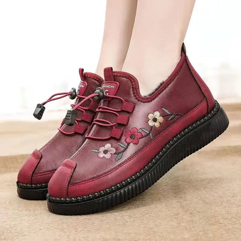 Emma Blomstrede Schuhe mit Pelzfutter – Stil und Komfort in Einem