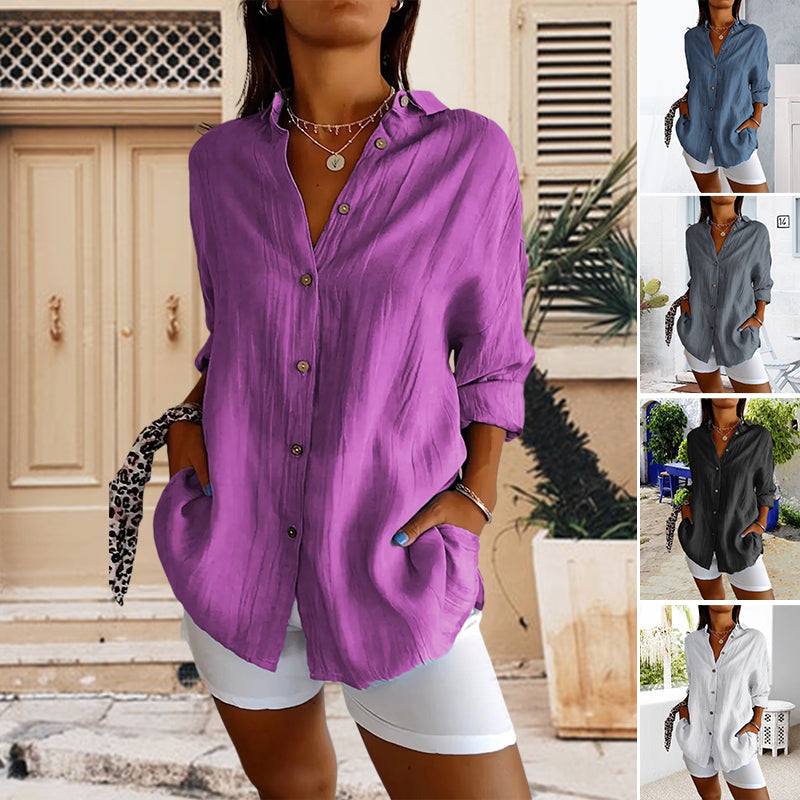 Matilde - Klassische plissee Bluse