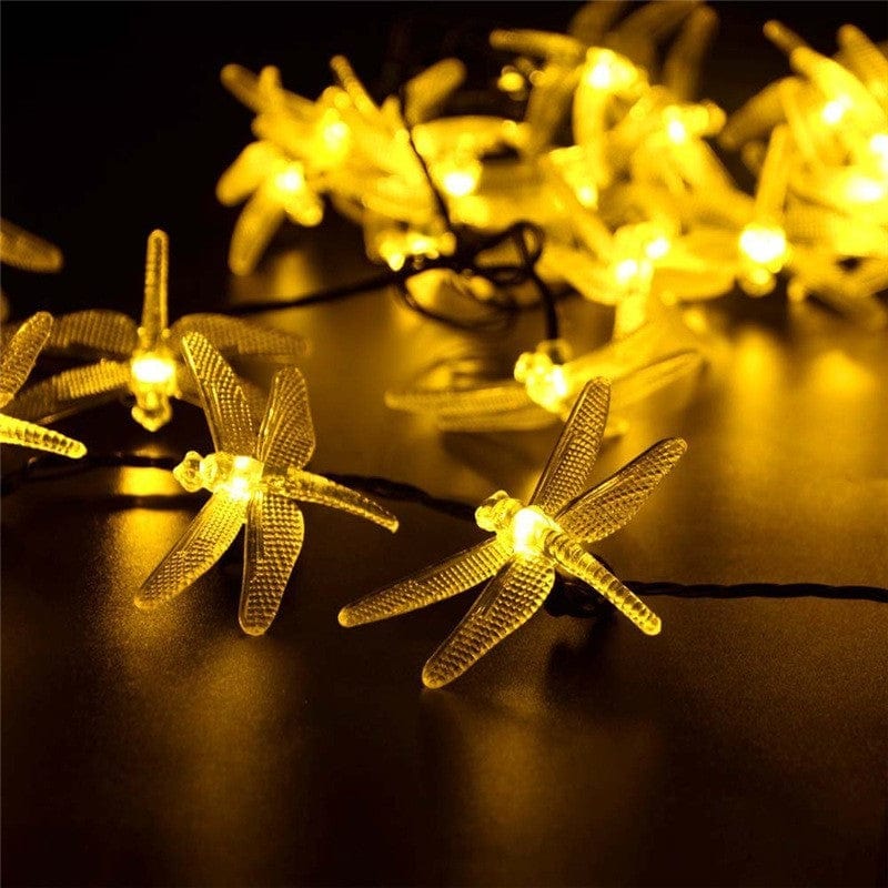 GlowDragon – Solarbetriebenes Lichterkette mit Libellen-Design