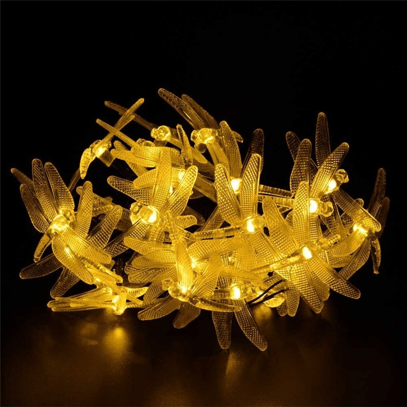 GlowDragon – Solarbetriebenes Lichterkette mit Libellen-Design