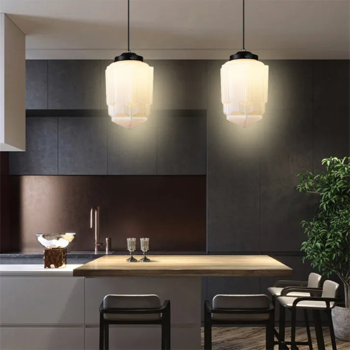 GeoGlow Elegante Geometrische Hängelampe – Perfekt für Moderne Einrichtung
