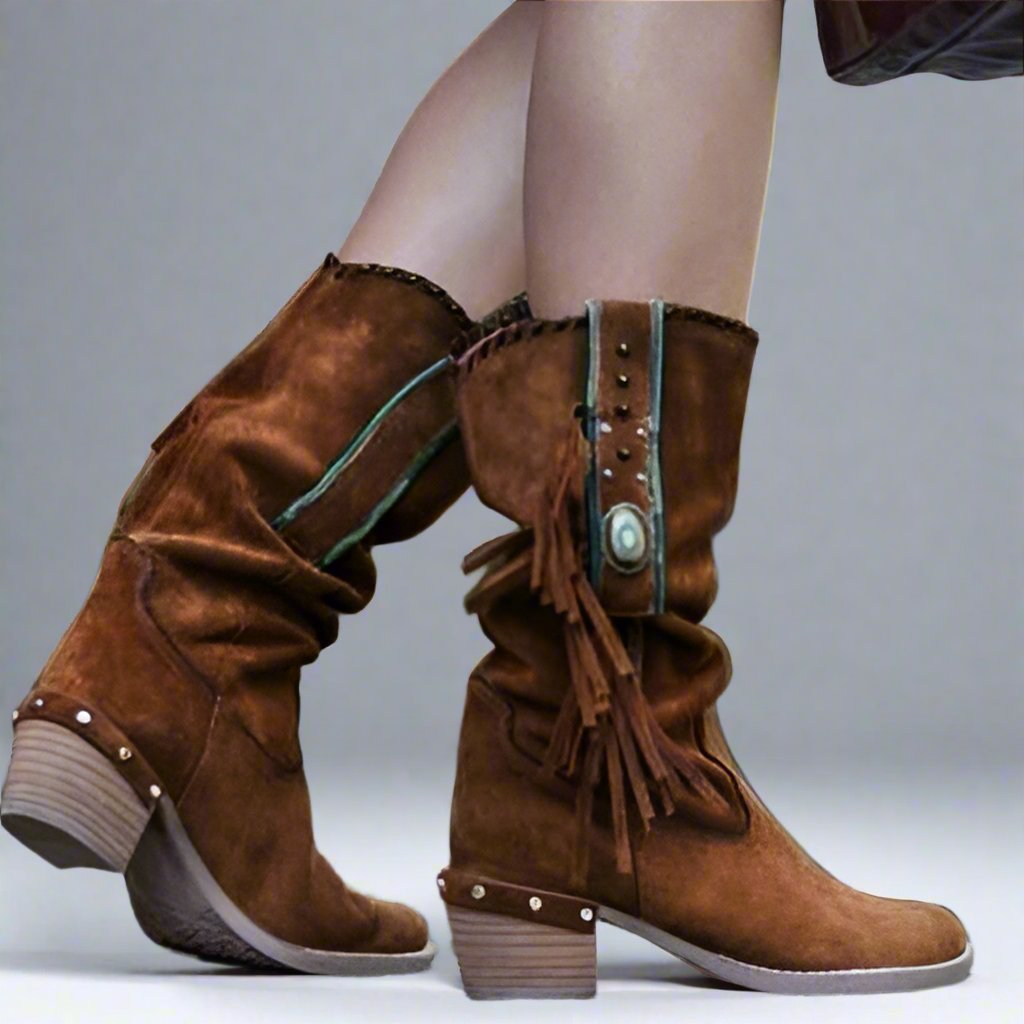 Sienna Mittlere Stiefel aus Wildleder