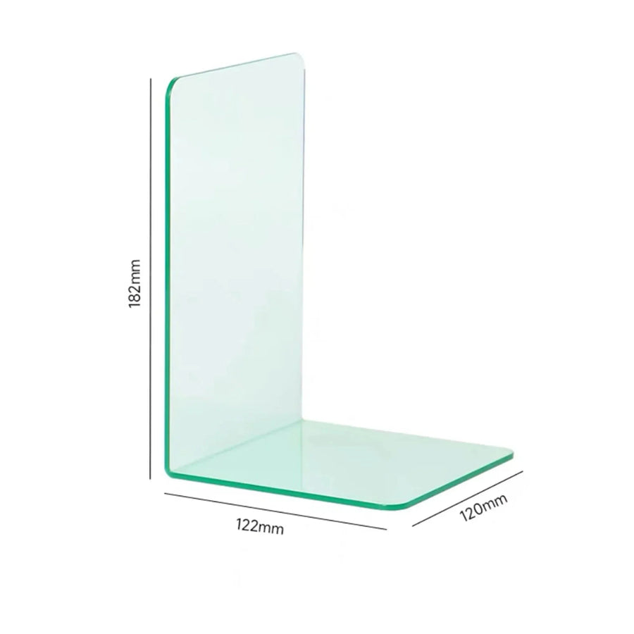 ElegantStack - Klare Acryl-Buchstützen Organizer