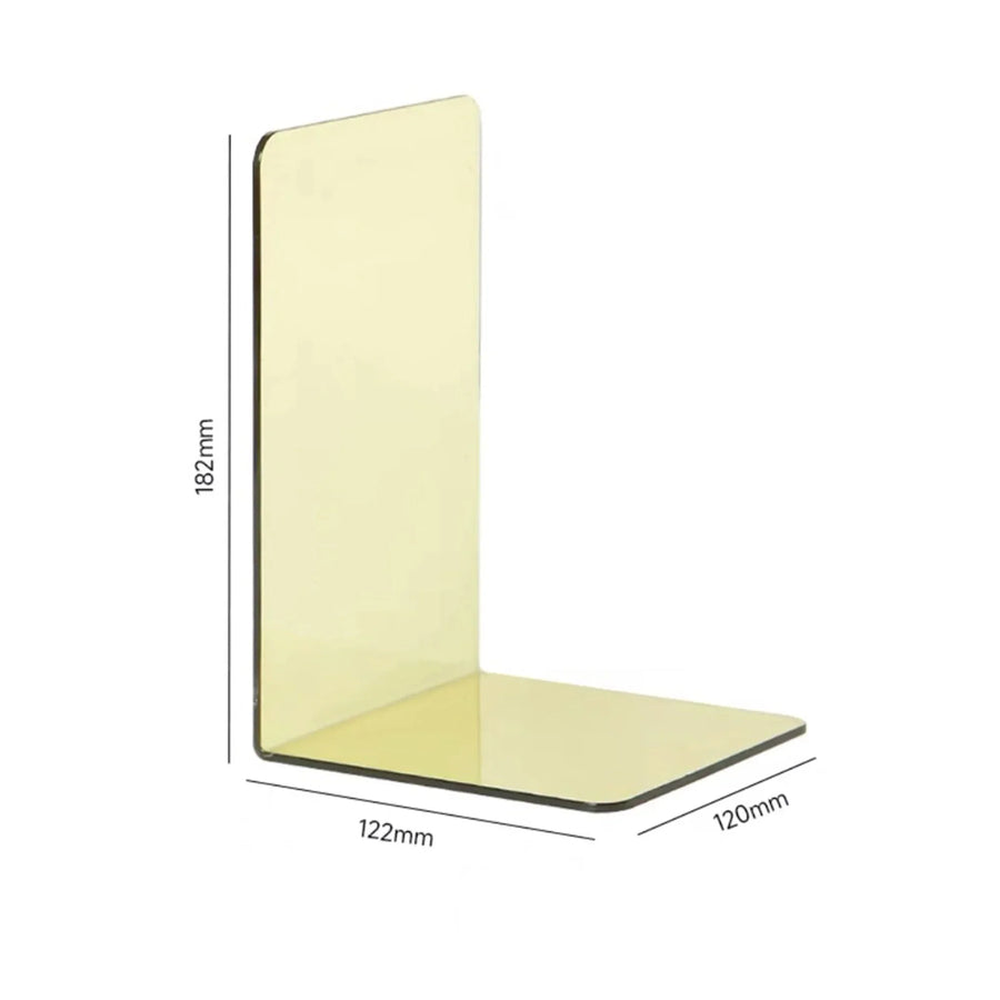 ElegantStack - Klare Acryl-Buchstützen Organizer
