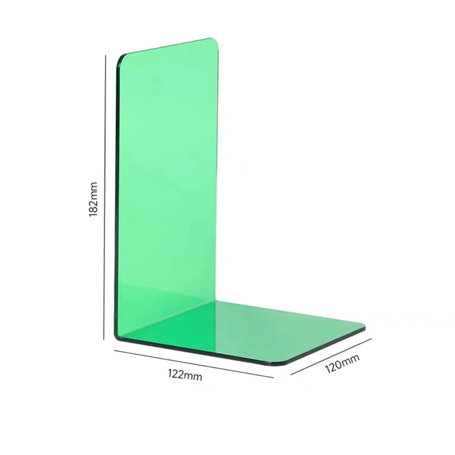 ElegantStack - Klare Acryl-Buchstützen Organizer