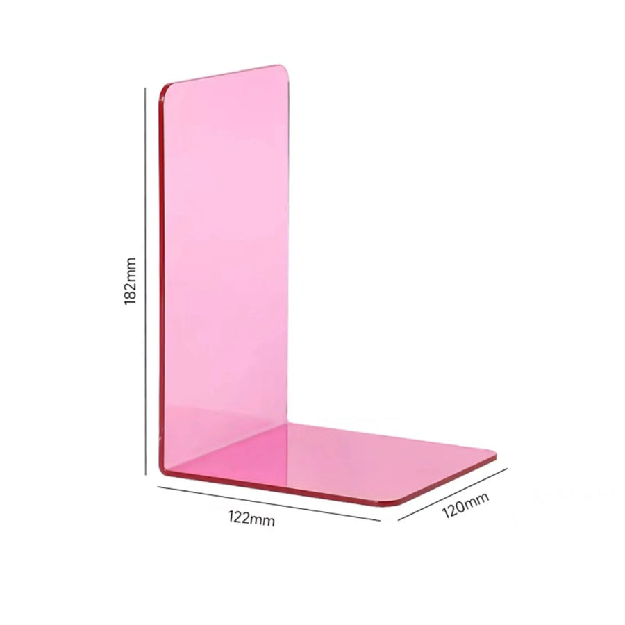 ElegantStack - Klare Acryl-Buchstützen Organizer
