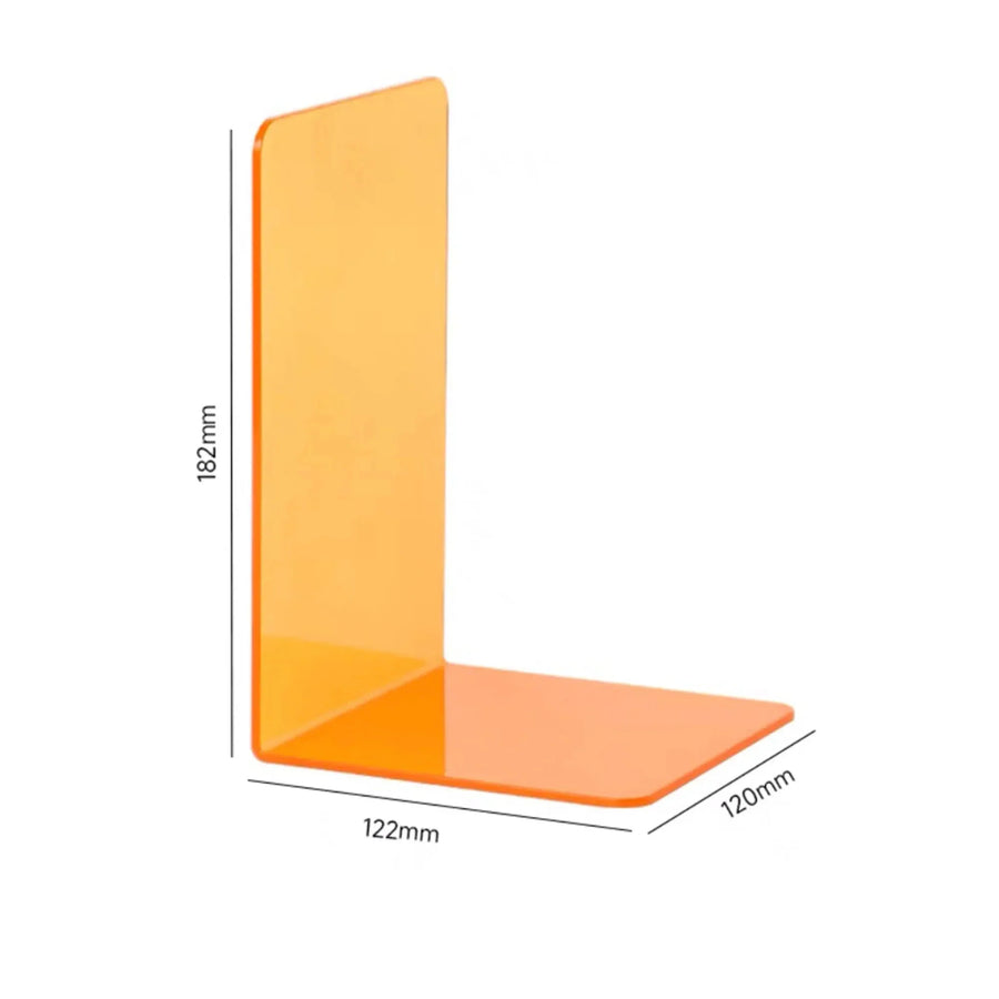 ElegantStack - Klare Acryl-Buchstützen Organizer