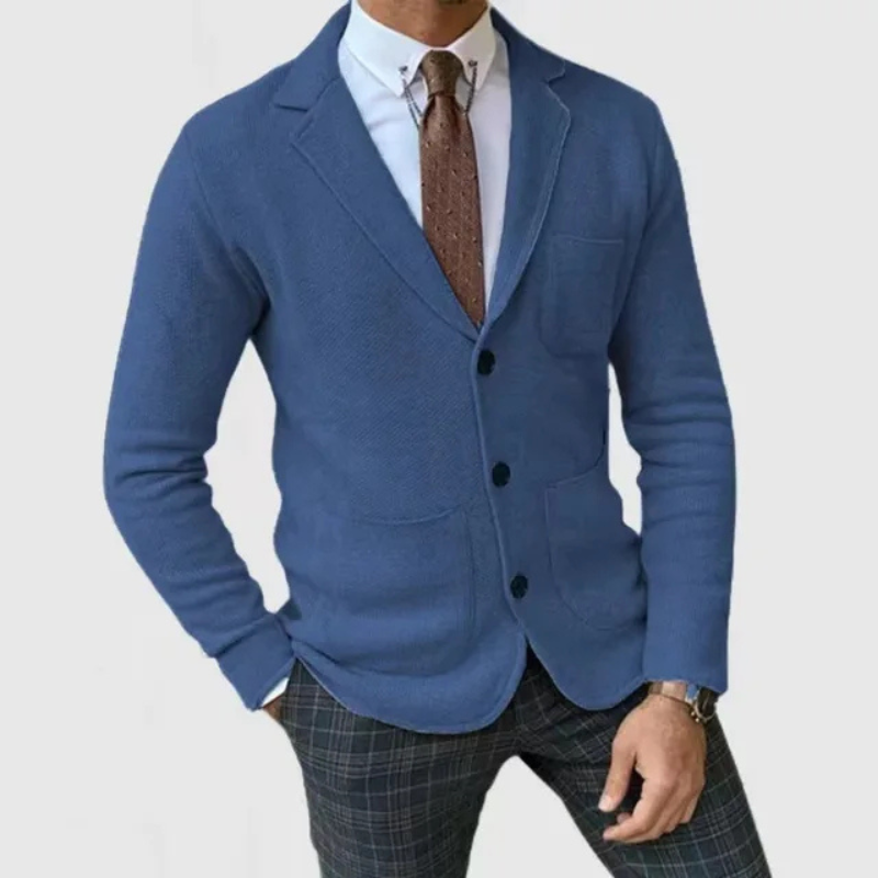 Rick - Stilvolle langärmelige Strickjacke