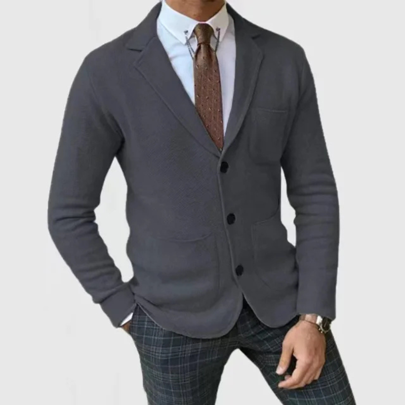 Rick - Stilvolle langärmelige Strickjacke