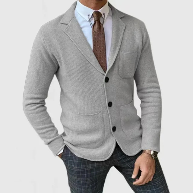 Rick - Stilvolle langärmelige Strickjacke