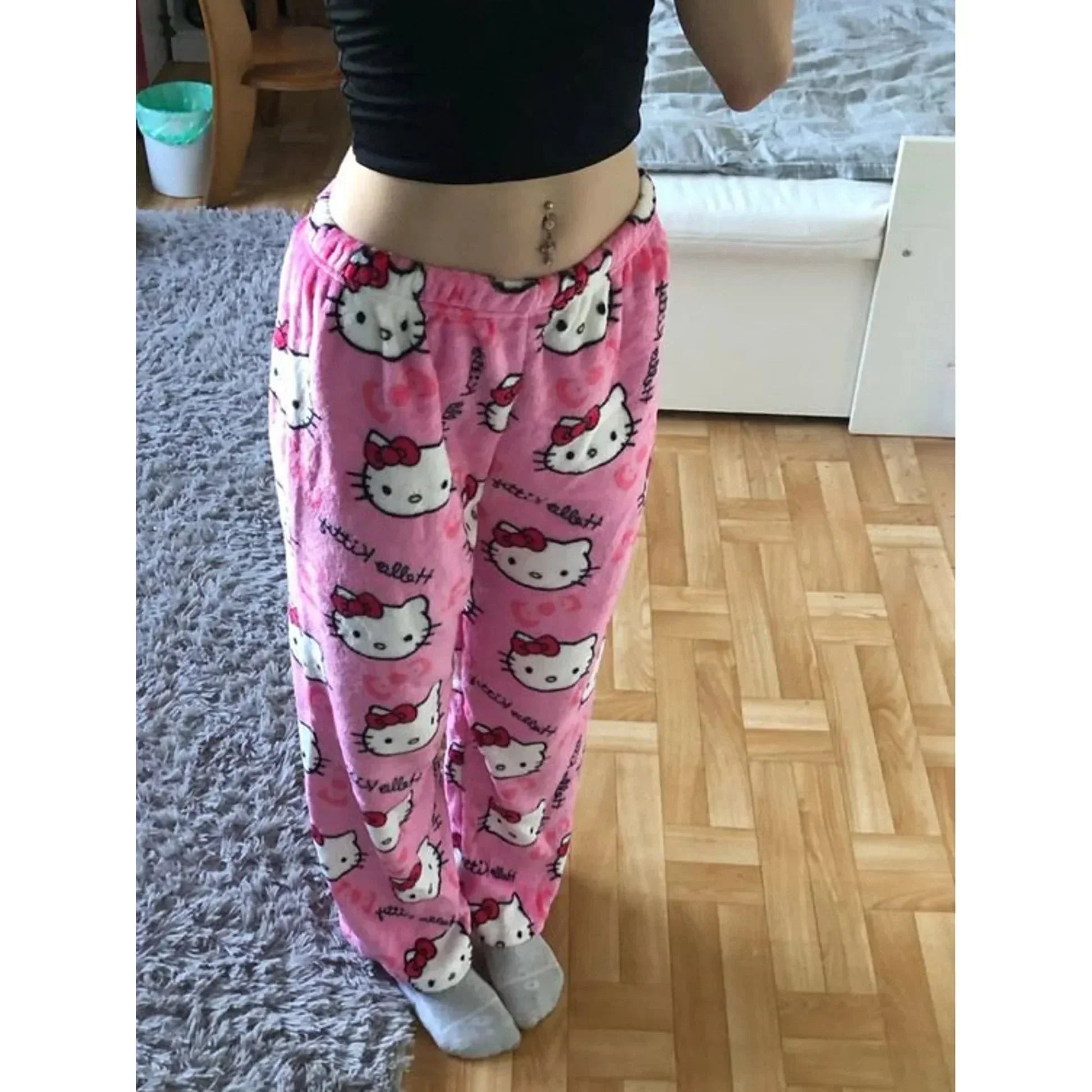 Luna Pyjamas – Eleganter Komfort mit süßem Kitty-Design