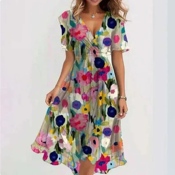 Anne - Damenkleid mit V-Ausschnitt