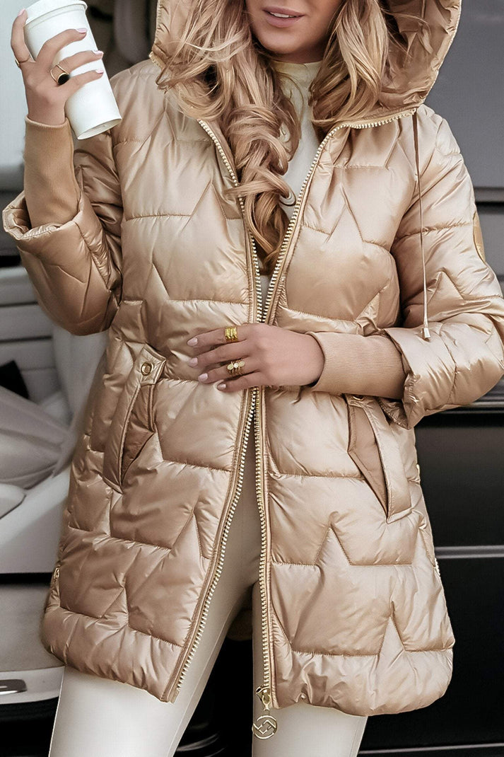 Trine - Elegante wattierte Winterjacke mit Taschen