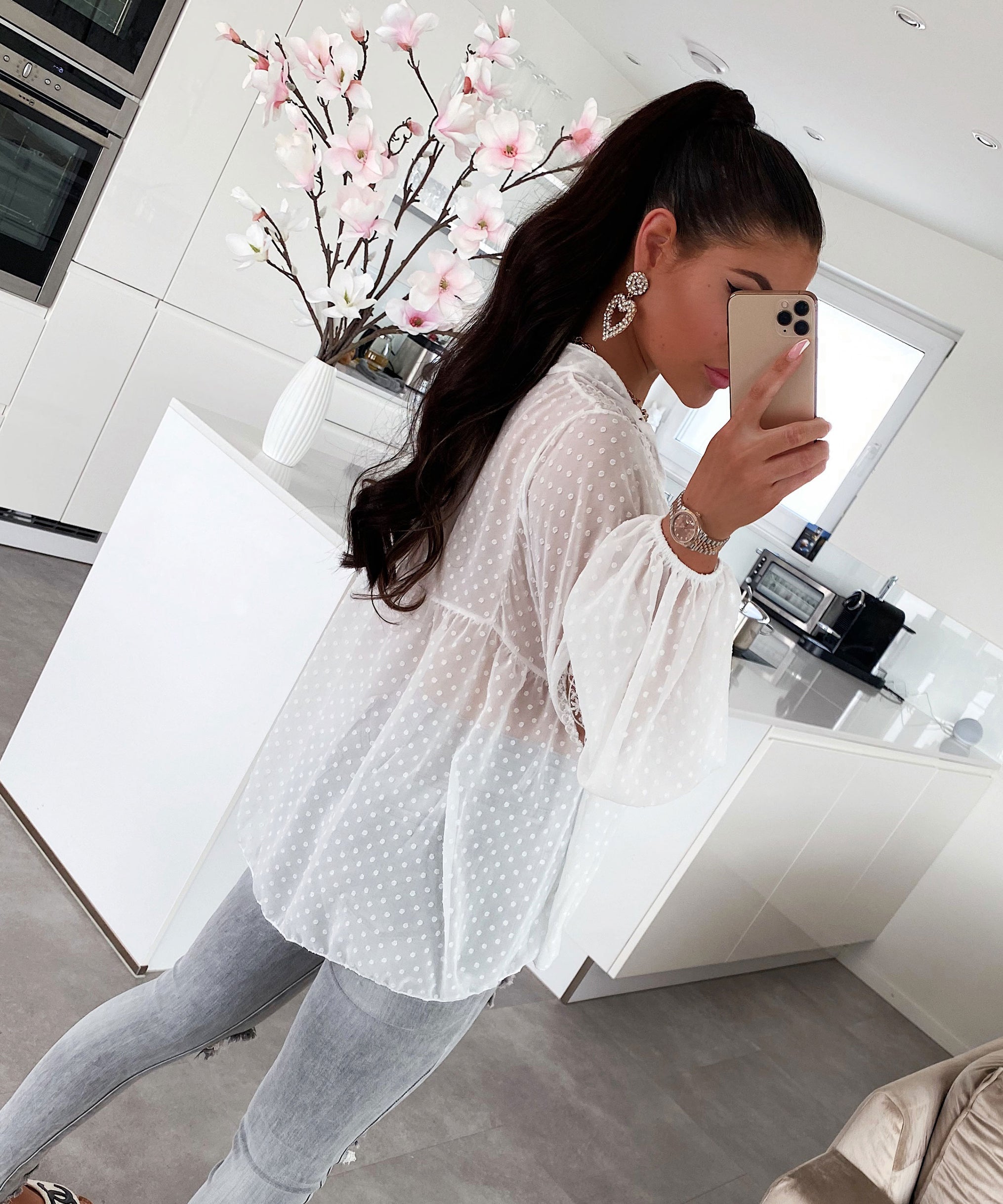 Sophie Weiße Bluse