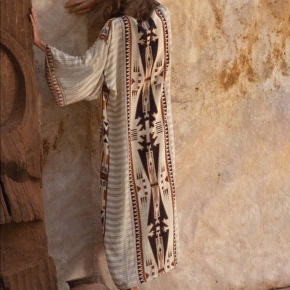 Persien - Boho Strandkimono mit Print