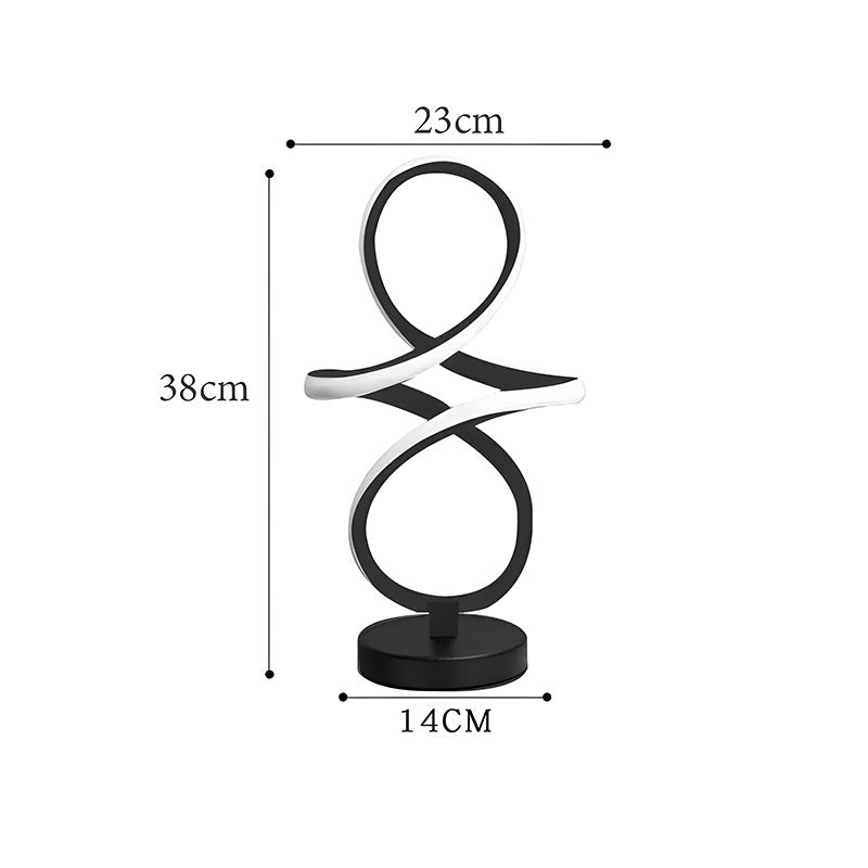 AbstractAccent - Moderne LED-Wirbelbordlampe