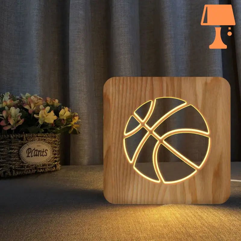 HoopsLume Stilvolle Basketball Tischlampe