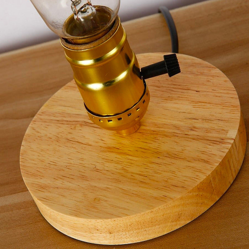 EdisonWood Vintage Charm Nachttischlampe – Zeitloses und Elegantes Design