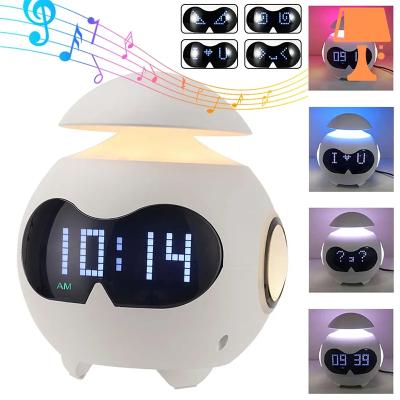 EchoGlow - Multifunktionaler Wecker mit Bluetooth-Lautsprecher und LED-Display