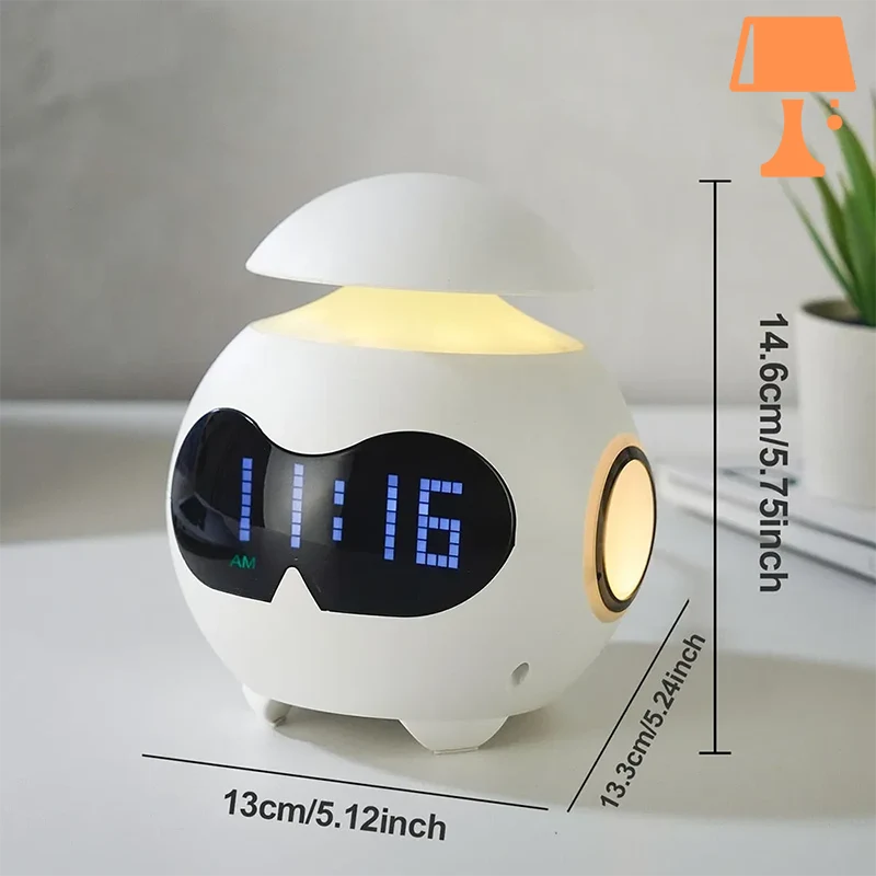 EchoGlow - Multifunktionaler Wecker mit Bluetooth-Lautsprecher und LED-Display