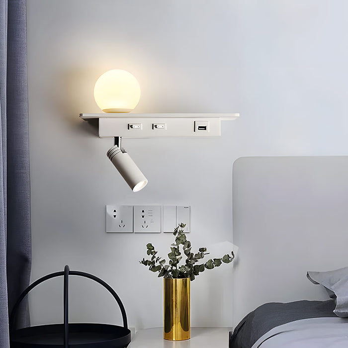 GlowPort – USB Wandleuchte mit einstellbarem Licht und intelligenter Ladung
