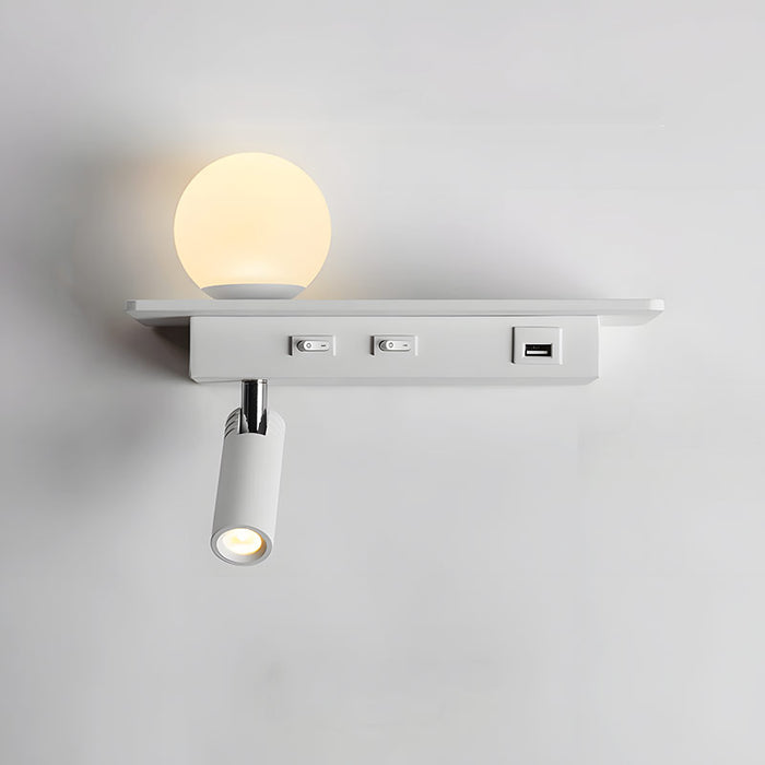 GlowPort – USB Wandleuchte mit einstellbarem Licht und intelligenter Ladung