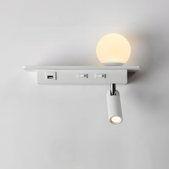 GlowPort – USB Wandleuchte mit einstellbarem Licht und intelligenter Ladung