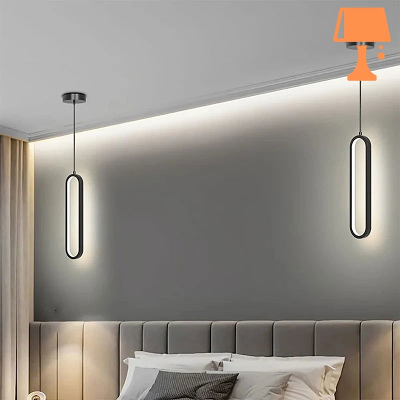 LumiOval - Elegante minimalistische Pendelleuchte für modernes Interieur