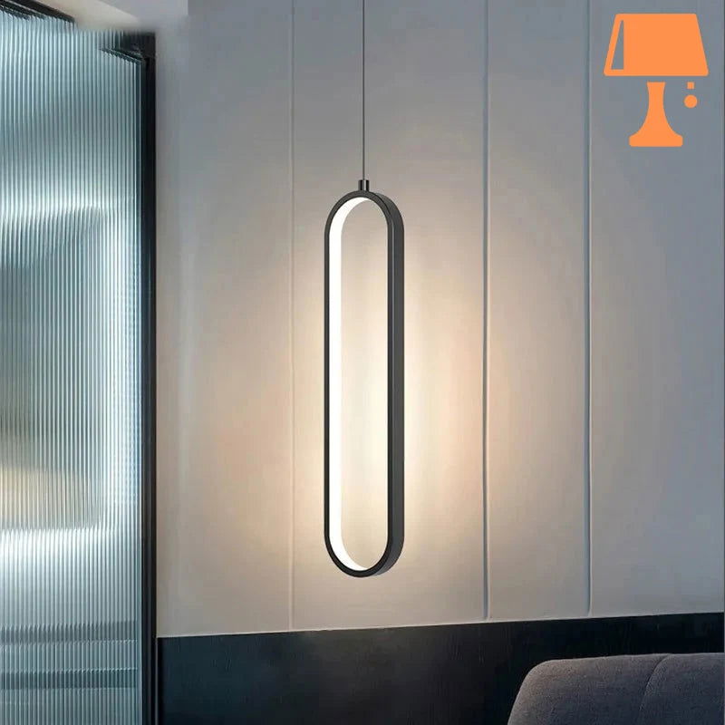 LumiOval - Elegante minimalistische Pendelleuchte für modernes Interieur