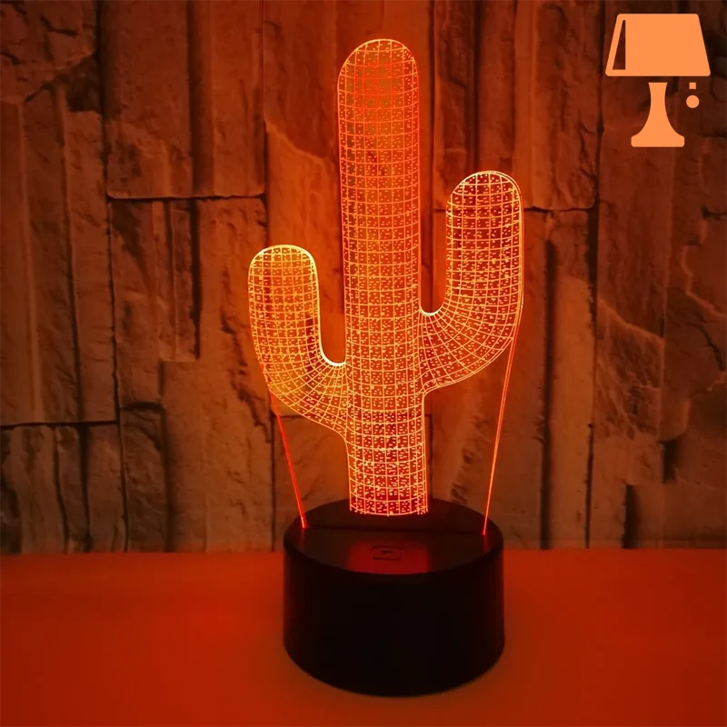 LumiCactus - Elegante farbwechselnde LED-Kaktuslampe