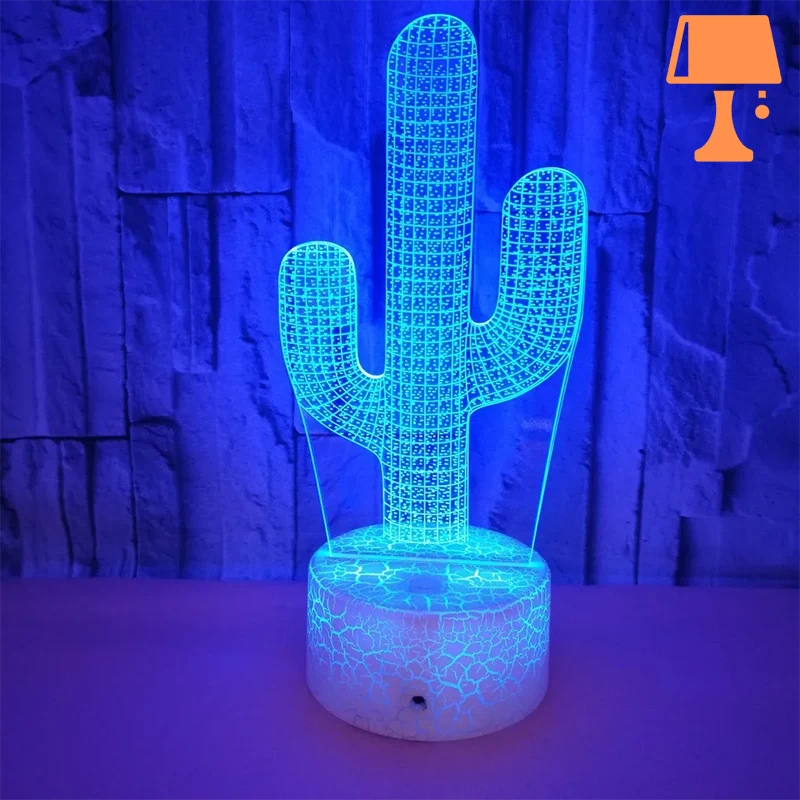 LumiCactus - Elegante farbwechselnde LED-Kaktuslampe