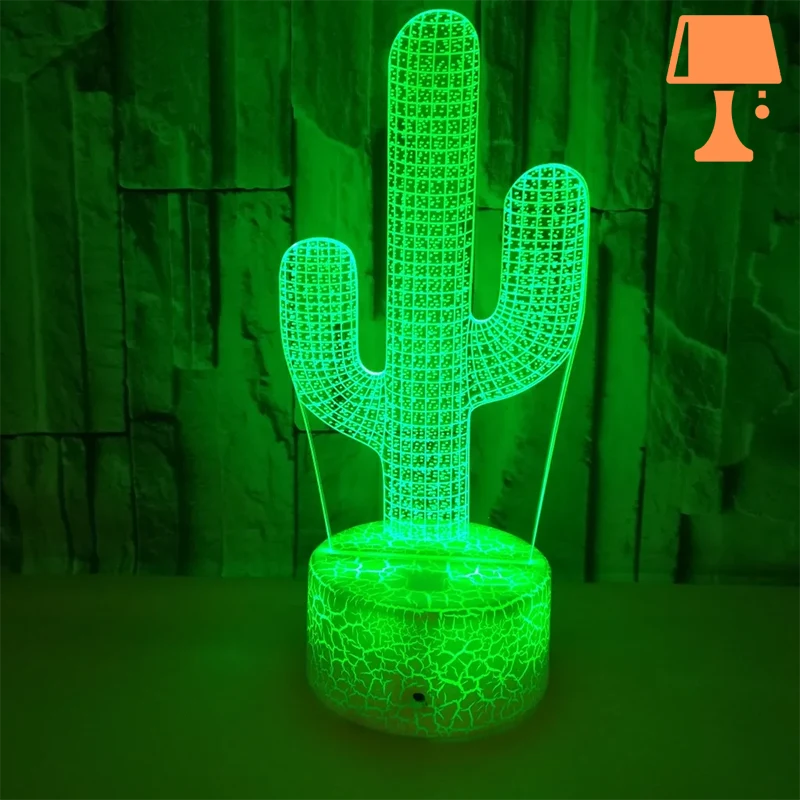 LumiCactus - Elegante farbwechselnde LED-Kaktuslampe