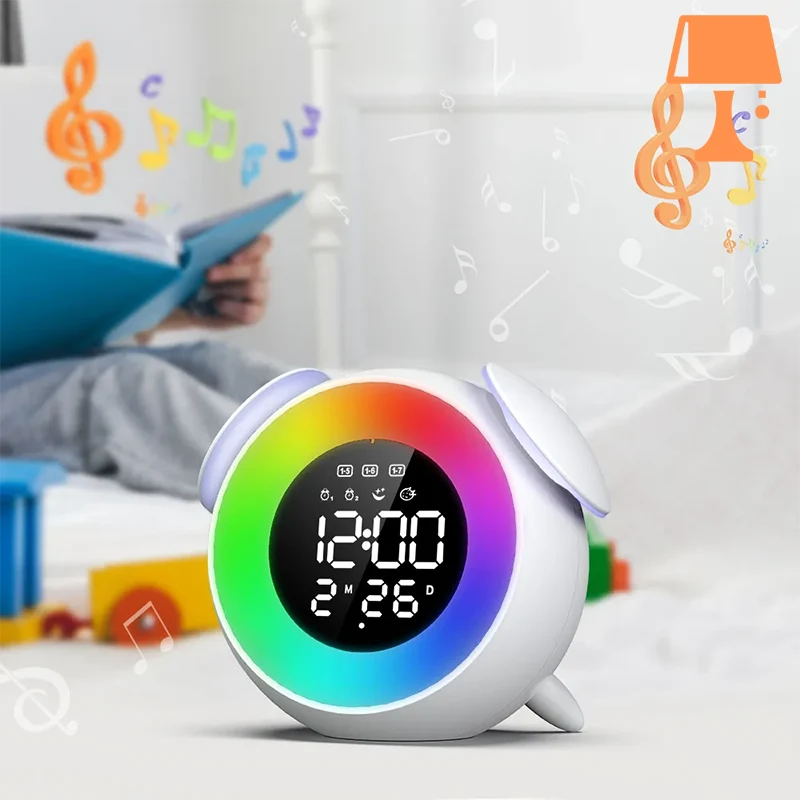 LumiTune - Farbwechselndes LED-Wecker mit Bluetooth-Lautsprecher