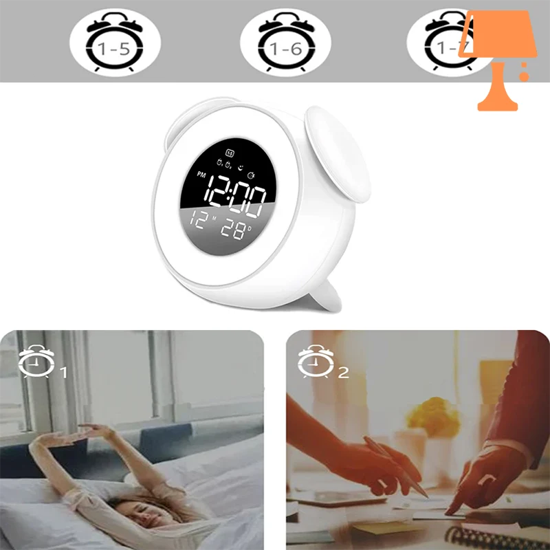 LumiTune - Farbwechselndes LED-Wecker mit Bluetooth-Lautsprecher
