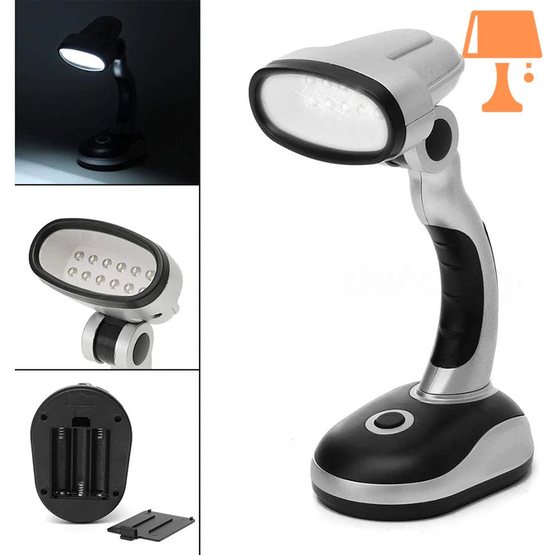 FlexiGlow - Batteriebetriebene LED-Tischlampe
