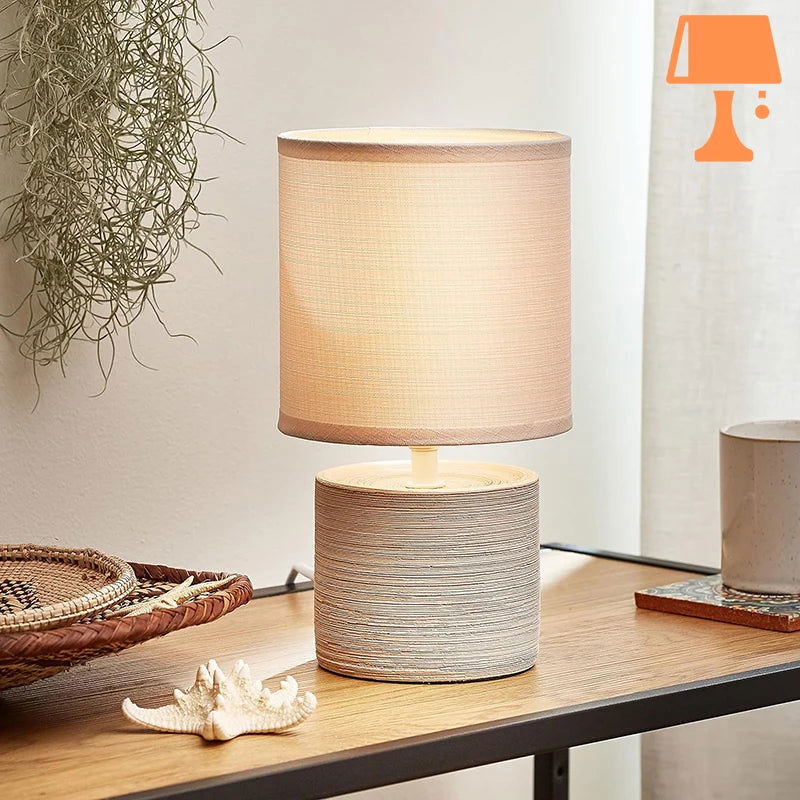 SerenaGlow Elegante Zylindrische Lampe