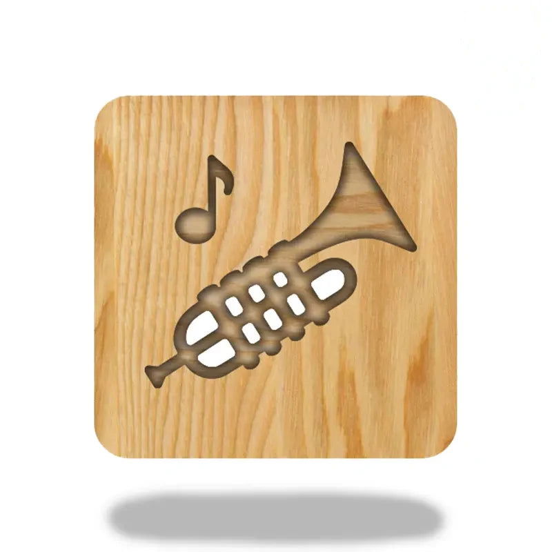 TrumpHarmony – Holz-Trompetenlampe für Musikliebhaber