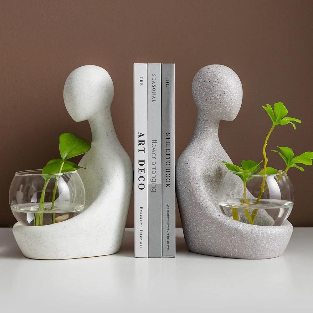 LumiRoot Illuminierter Hydrokultur-Vase – Modernes Transparentes Design