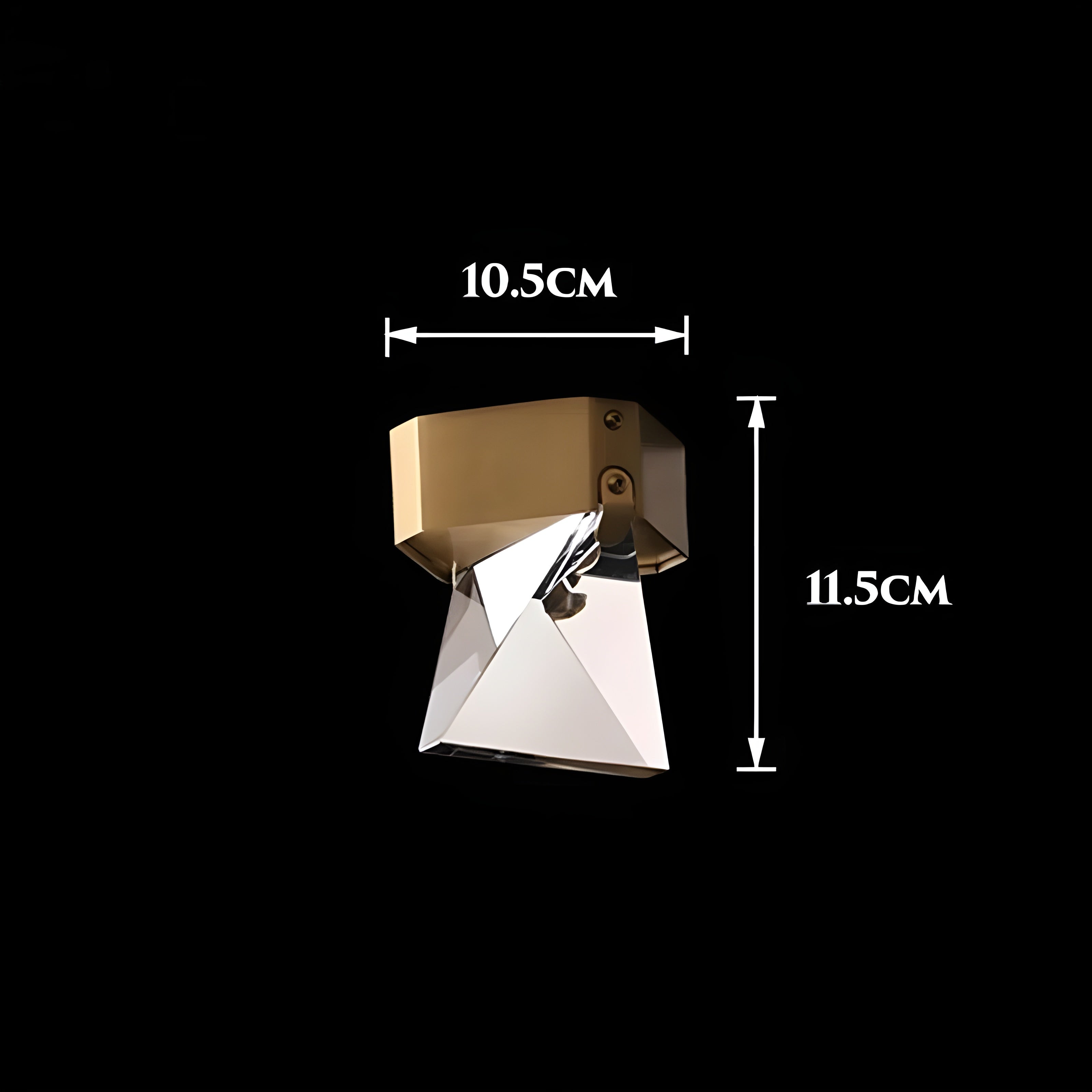 Geometrische Kristall Wandleuchte Licht