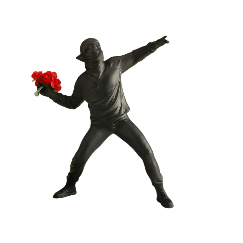 BloomThrower Moderne Blumenwerfer Statue
