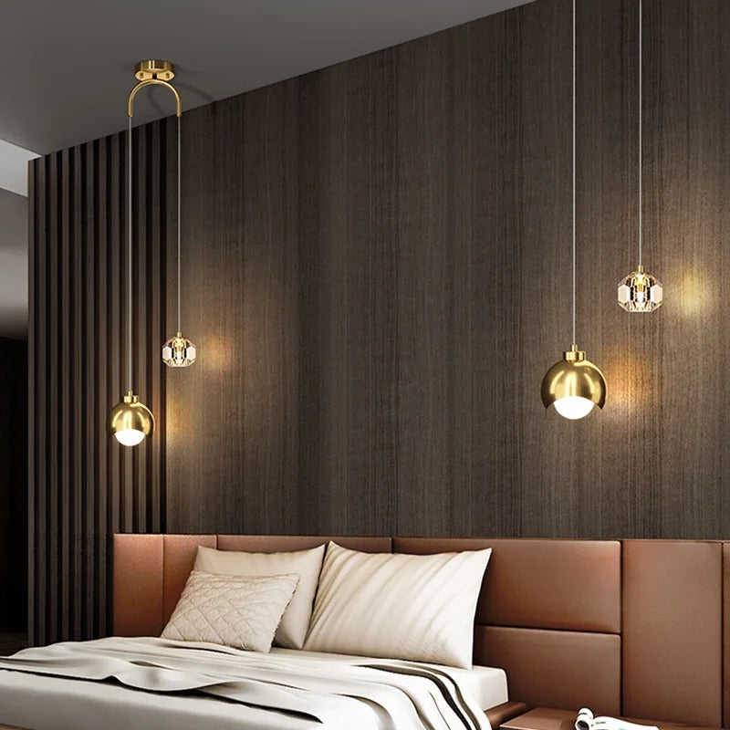 KrystaLume Elegante Kristall-LED-Pendel – Sofistiziertes Glühen und zeitlose Eleganz